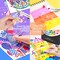 51 Colors Alcohol Brush Markers, Dual Tip (Brush & Chisel) Art Markers Permanent Sketch Markers for Adults Kids Coloring Artist Sketching Illustration Drawing Calligraphy, Bonus 1 Blender